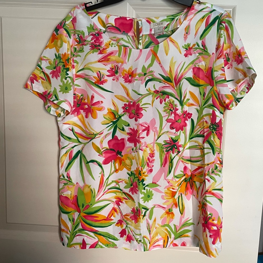 J.Crew Factory Floral Blouse XS